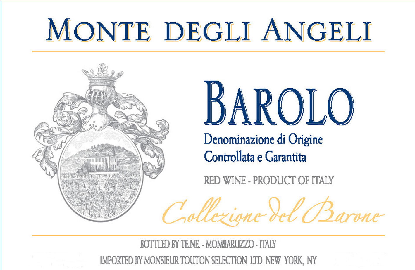 Monte Degli Angeli - Barolo label