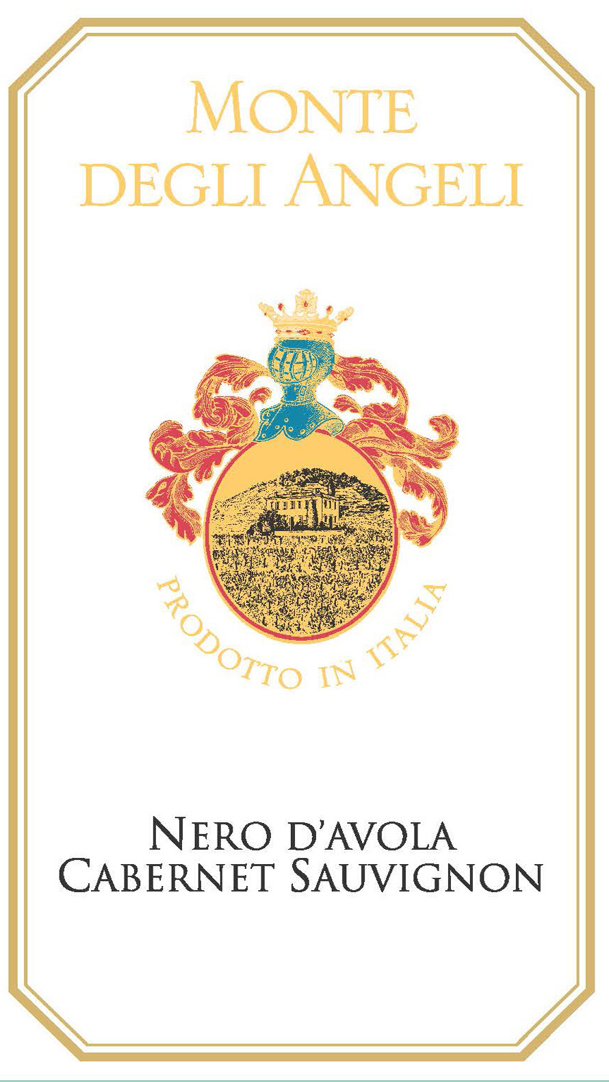 Monte Degli Angeli - Nero D'Avola label