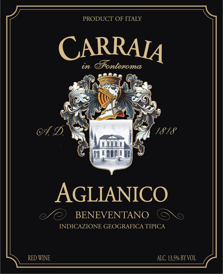 Carraia - Aglianico label