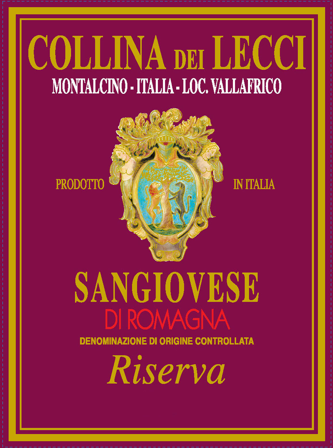 Collina Dei Lecci - Sangiovese di Romagna - Riserva label