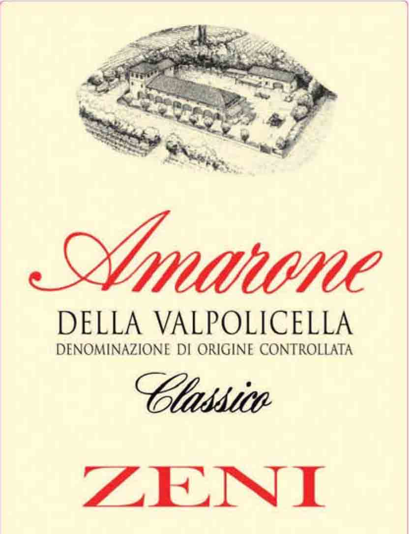 Zeni - Amarone - Della Valpolicella Classico label