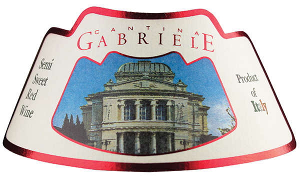 Cantina Gabriele - Red Italian Basket - Semi-Sweet label