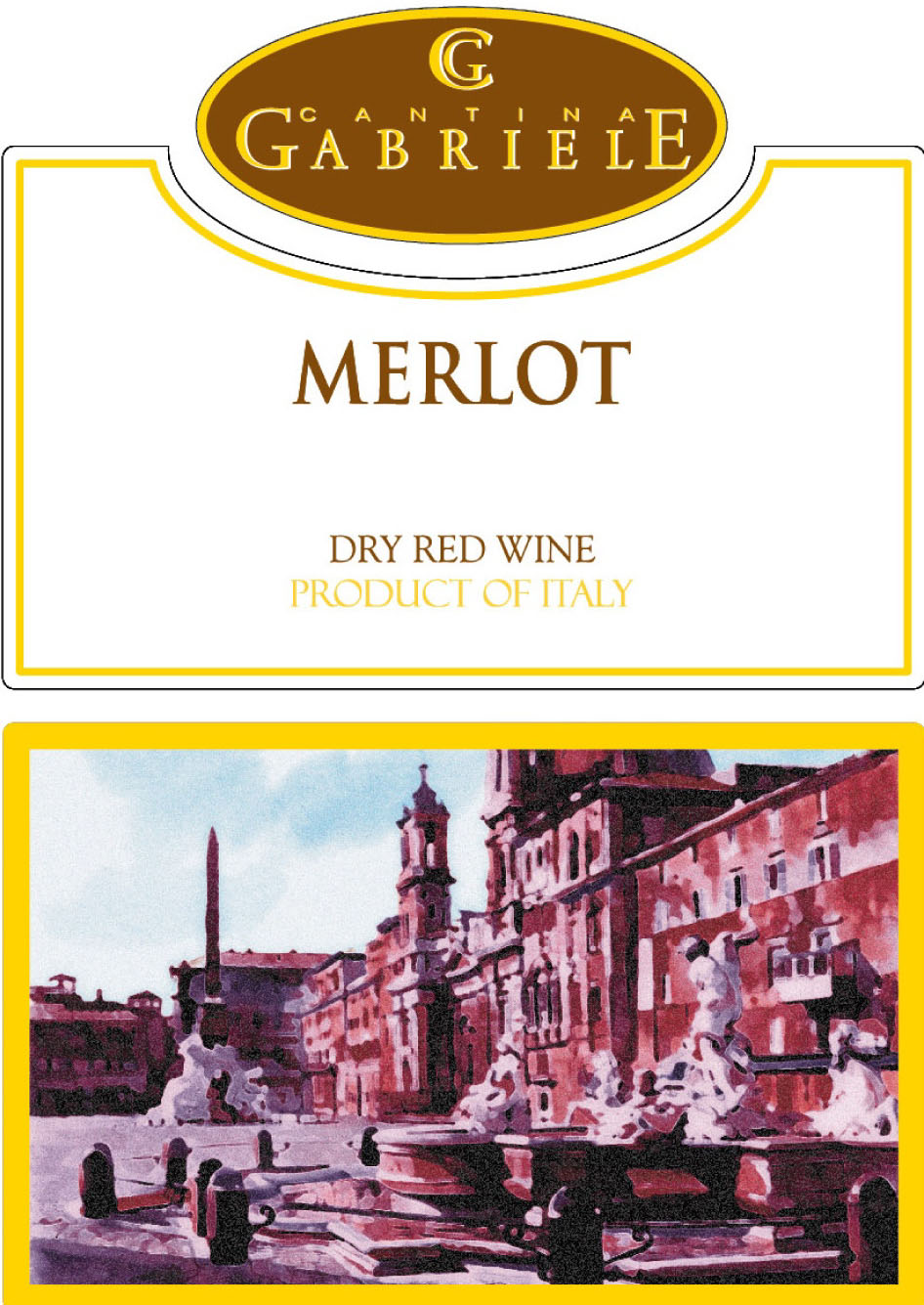Cantina Gabriele - Merlot label
