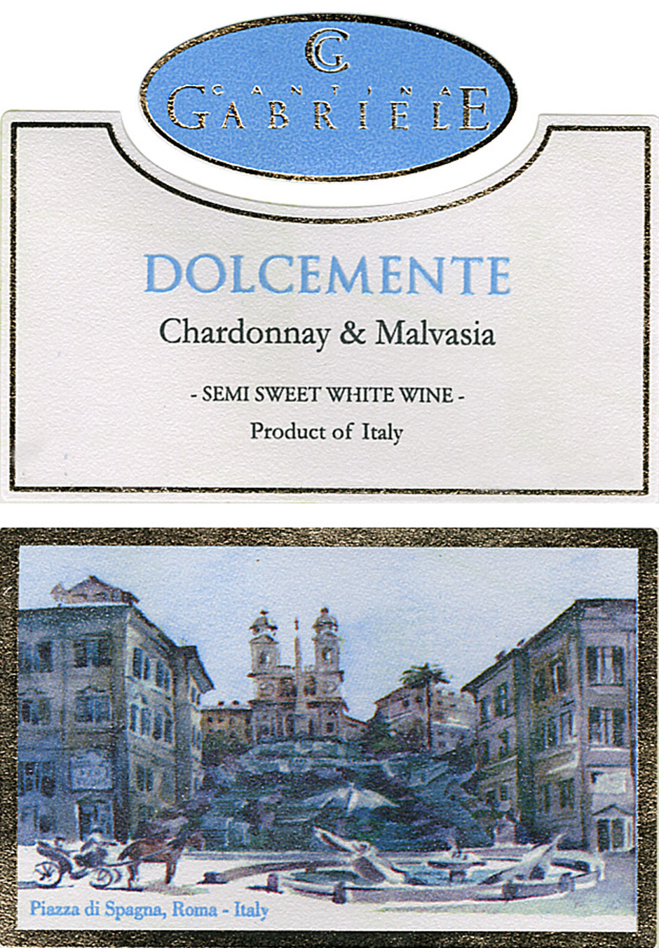 Cantina Gabriele - Dolcemente White - Semi Sweet label