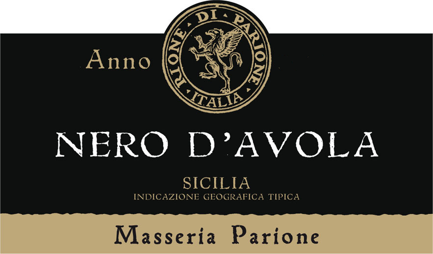 Masseria Parione - Nero d'Avola label