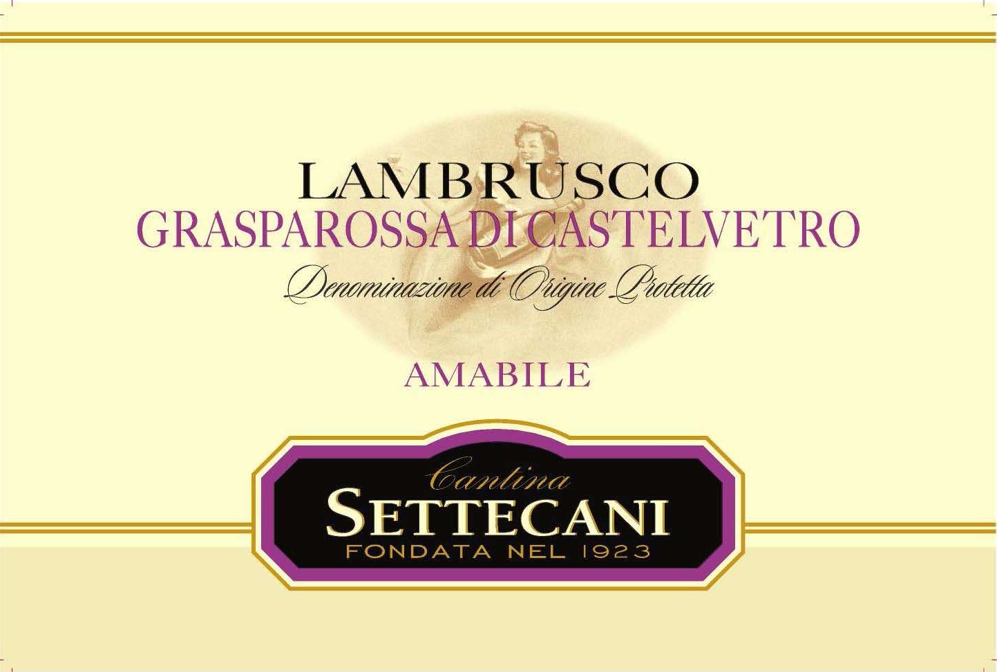 Cantina Settecani - Lambrusco Grasparossa Di Castelvetro label