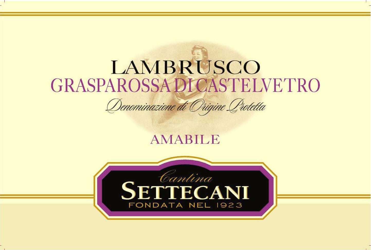 Cantina Settecani - Lambrusco Grasparossa Di Castelvetro label