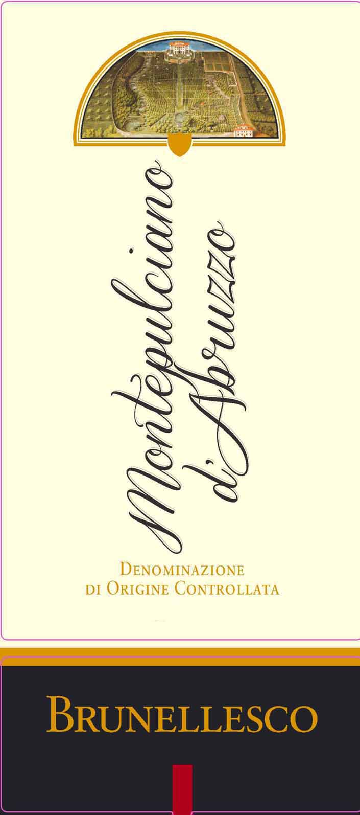 Brunellesco - Montepulciano D'Abruzzo label