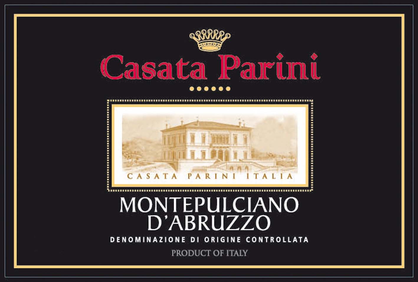 Casata Parini - Montepulciano D'Abruzzo label