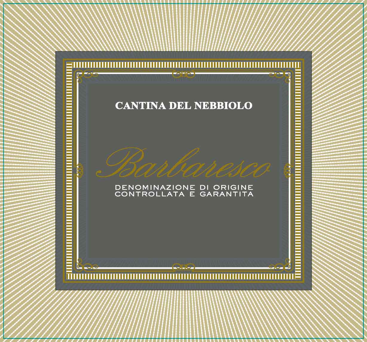 Cantina del Nebbiolo - Barbaresco label