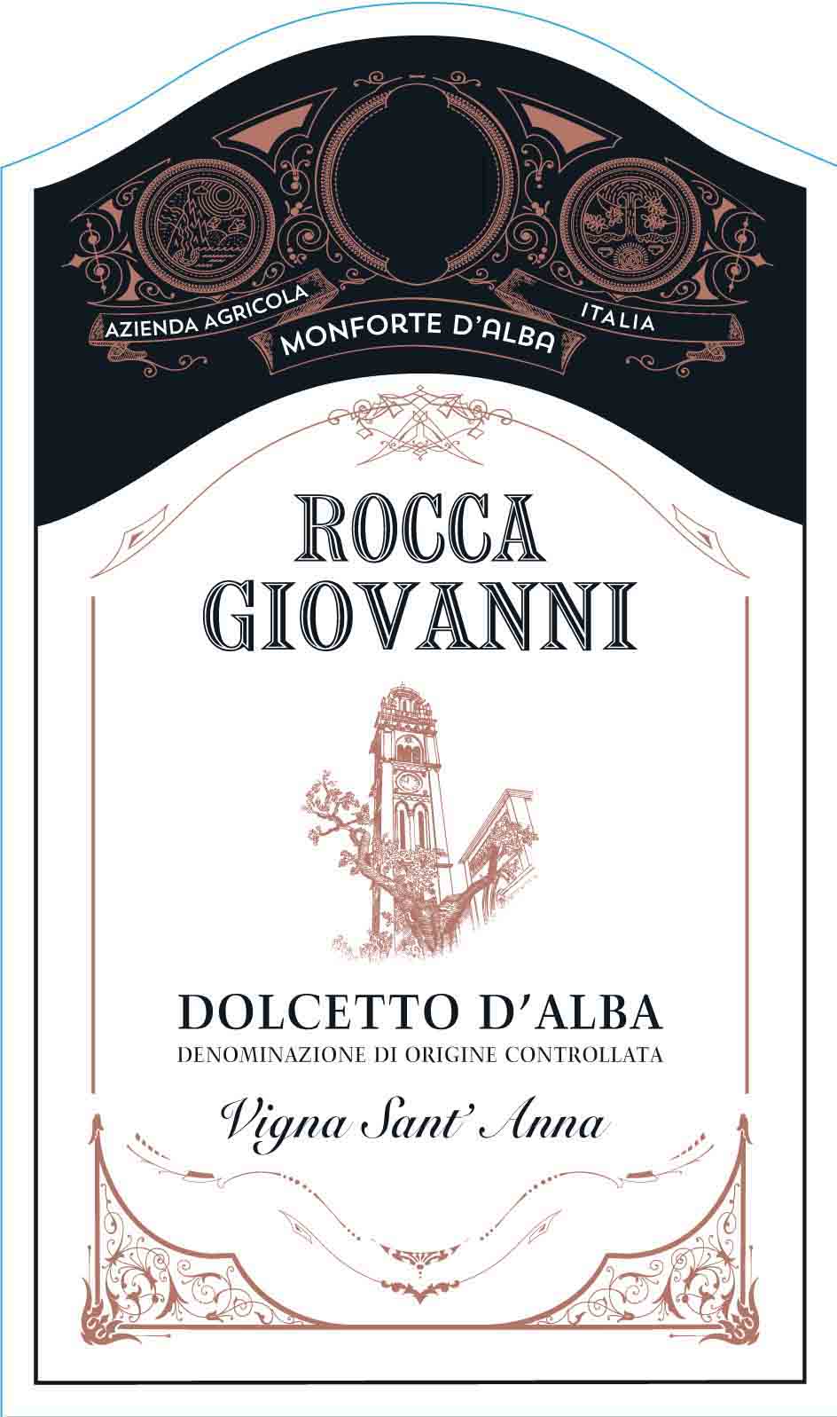 Rocca Giovanni - Vigna Sant' Anna Dolcetto label