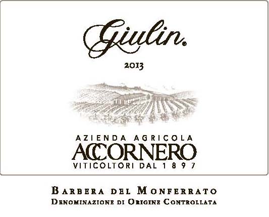 Accornero - Giulin label
