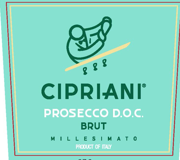 Cipriani - Prosecco Brut label