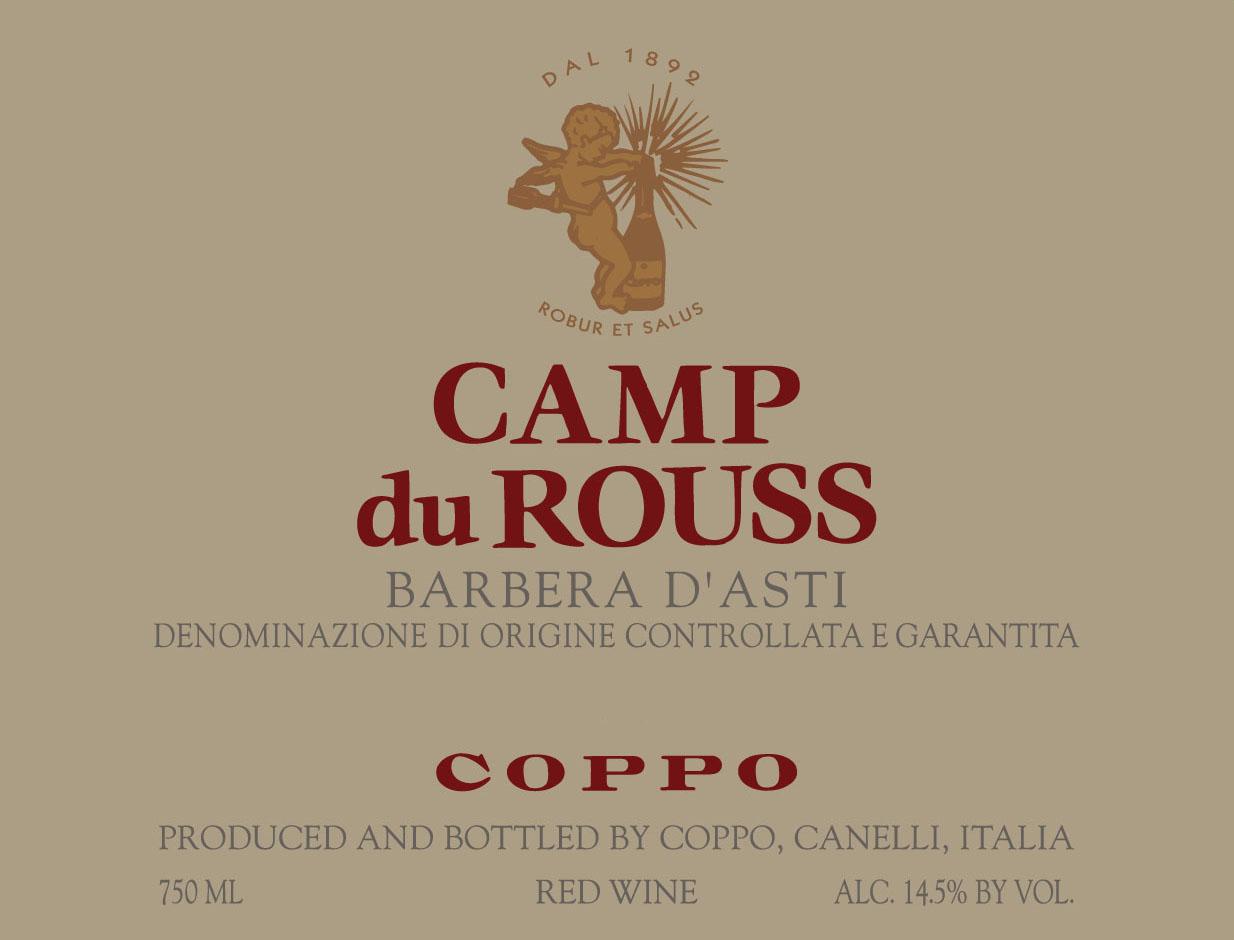 Coppo - Camp du Rouss Barbera d'Asti label