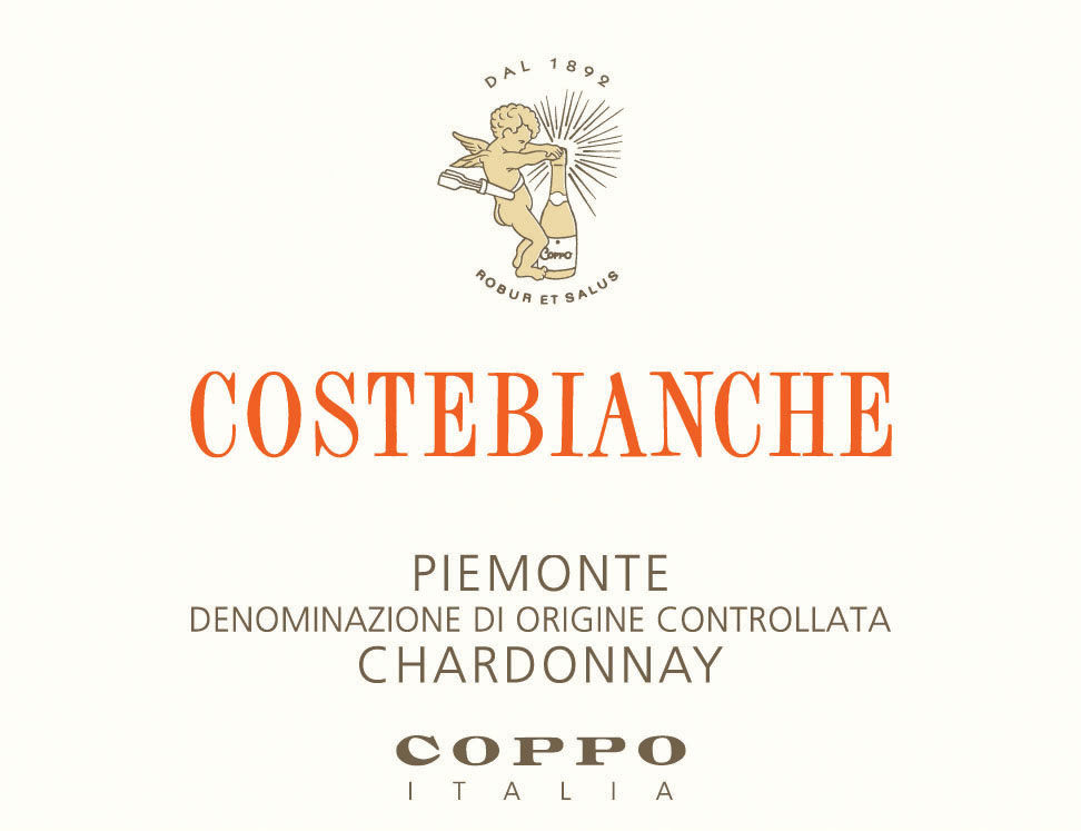 Coppo - Chardonnay - Costebianche label