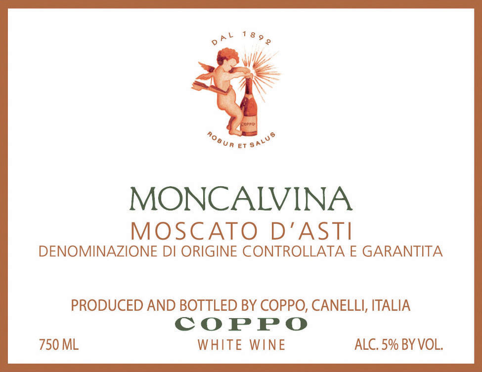 Coppo - Moscato d'Asti - Moncalvina label