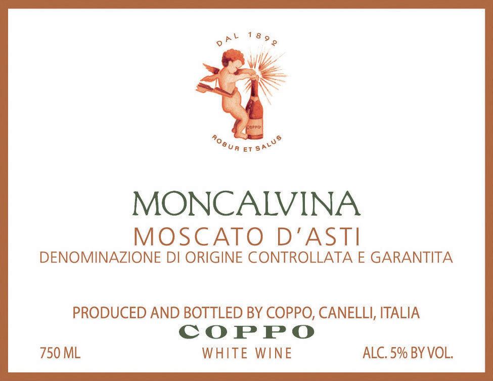 Coppo - Moscato d'Asti - Moncalvina label