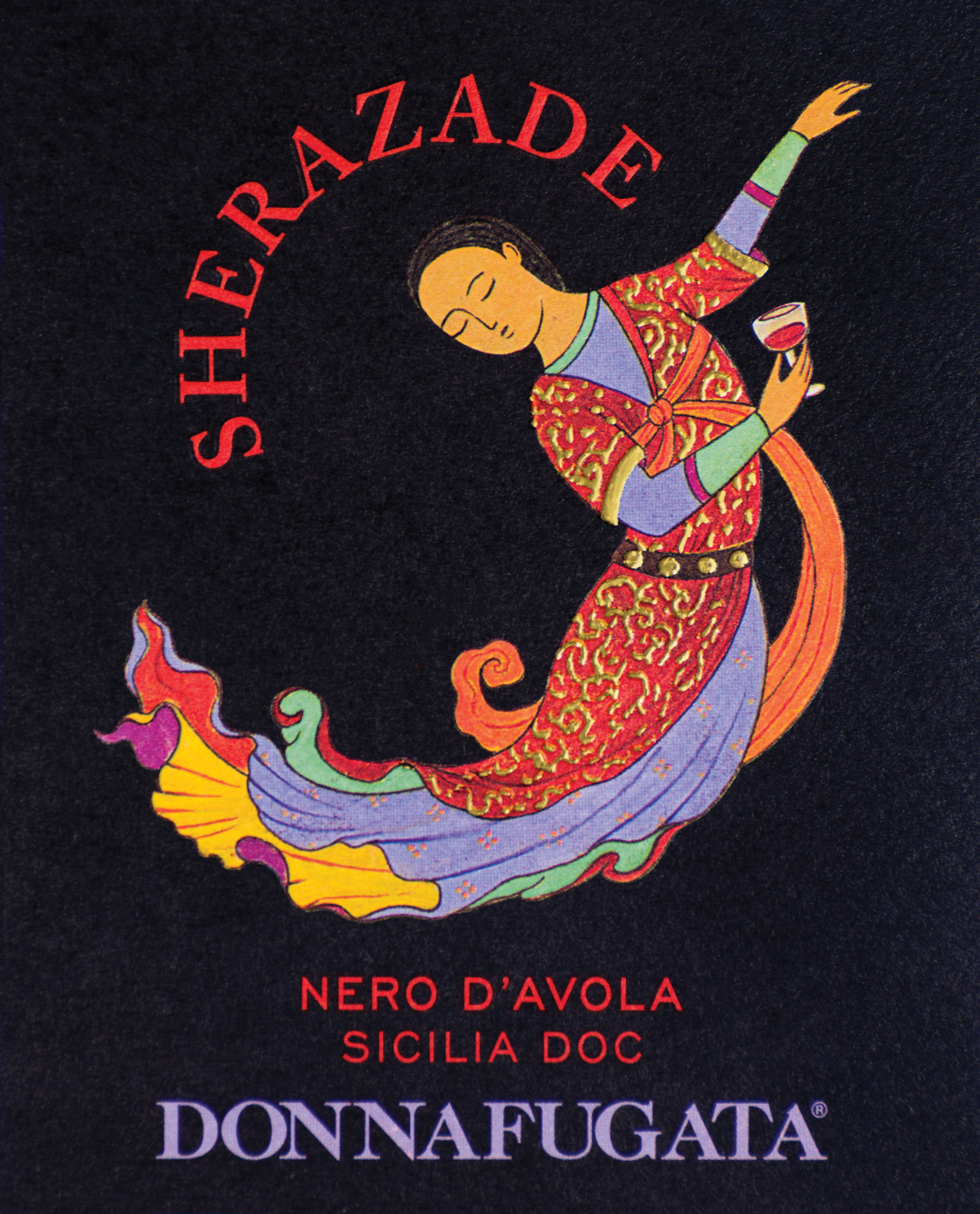 Donnafugata - Sherazade Nero d'Avola label