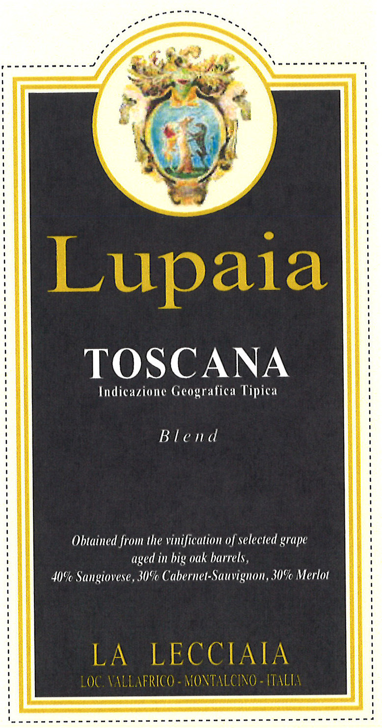 La Lecciaia - Lupaia Toscana Blend label