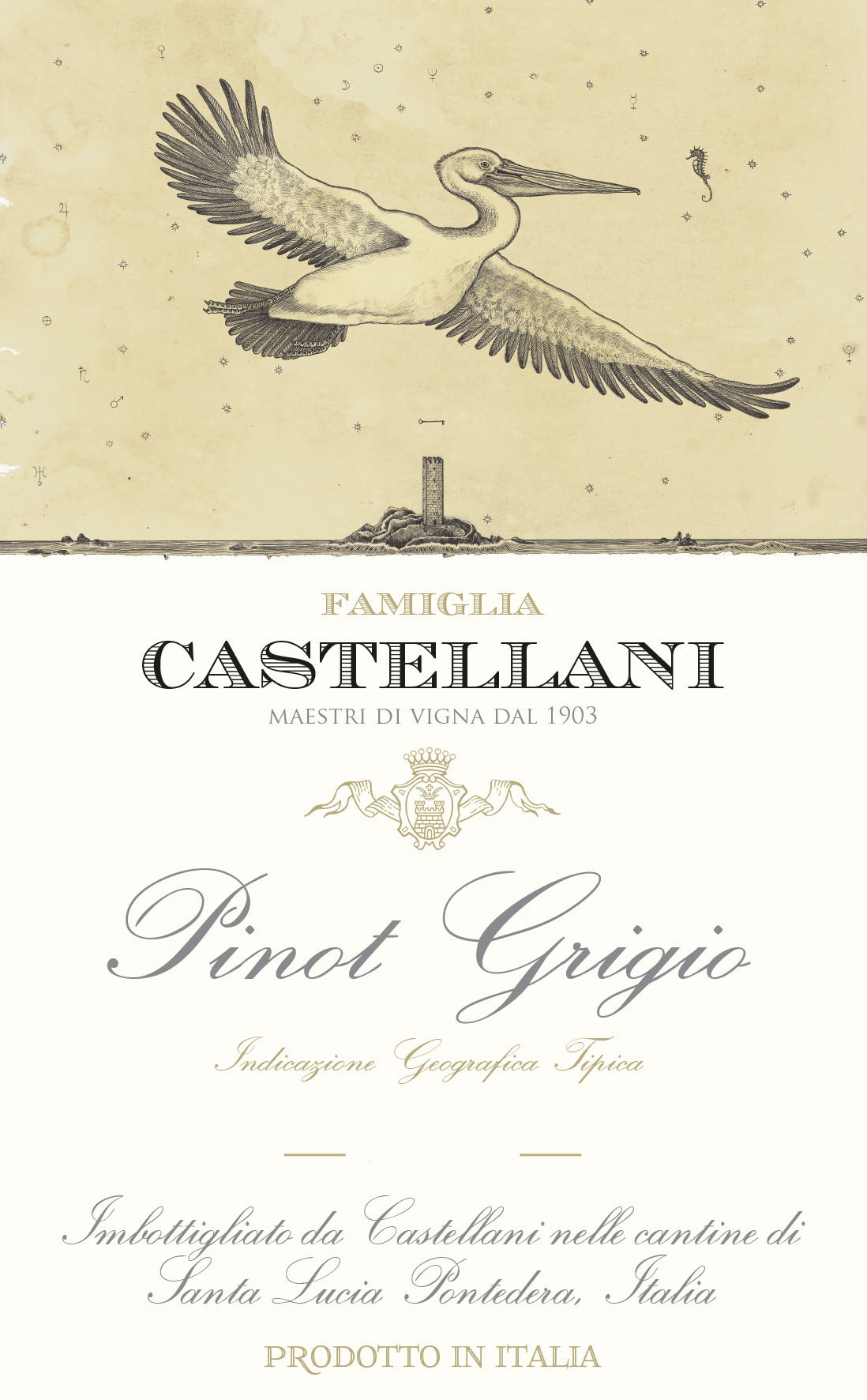 Famiglia Castellani - Pinot Grigio label