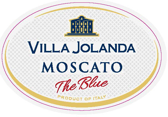 Villa Jolanda - The Blue Moscato label