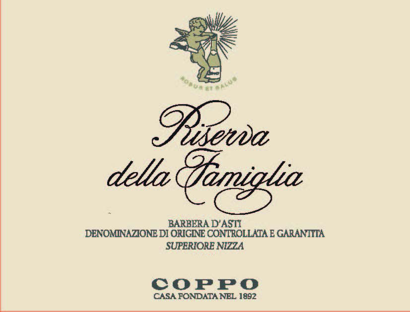 Coppo - Riserva della Famiglia Barbera d'Asti label