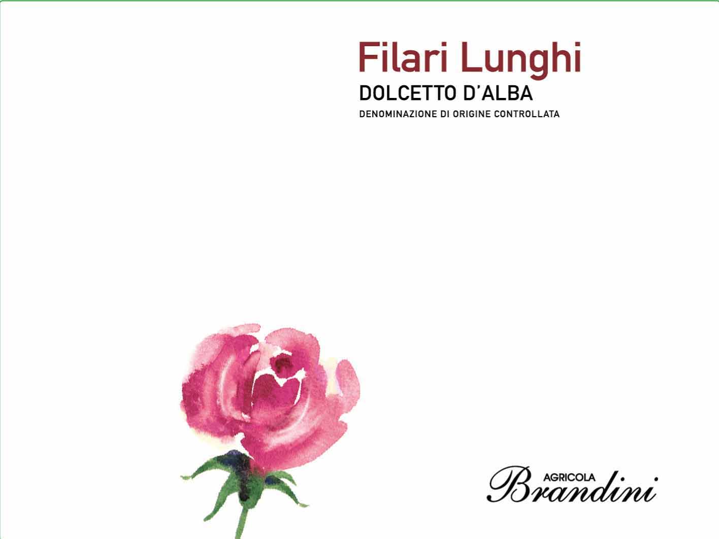 Brandini - Dolcetto d'Alba - Filari Lunghi label