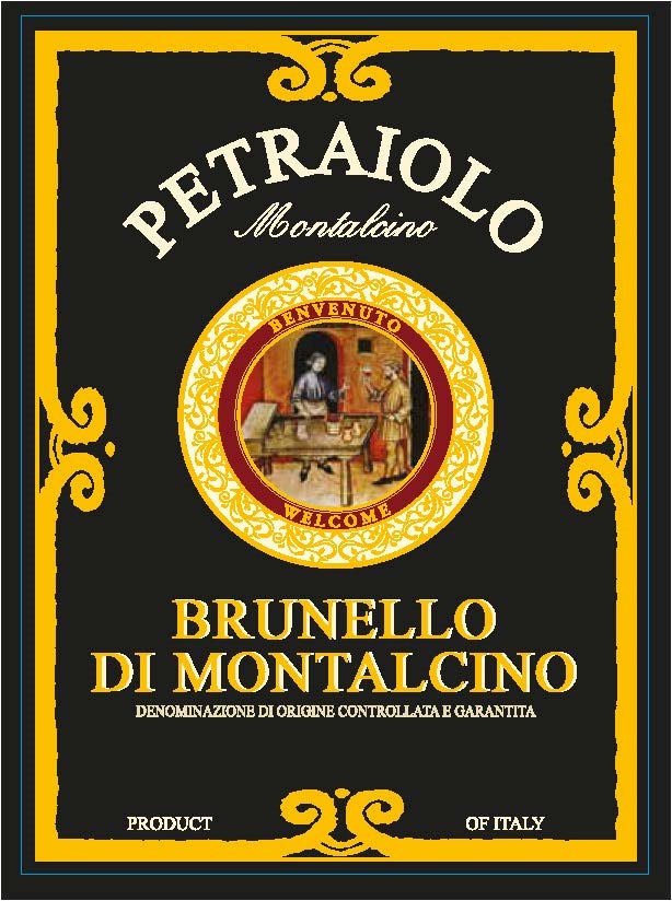 Petraiolo - Brunello di Montalcino label