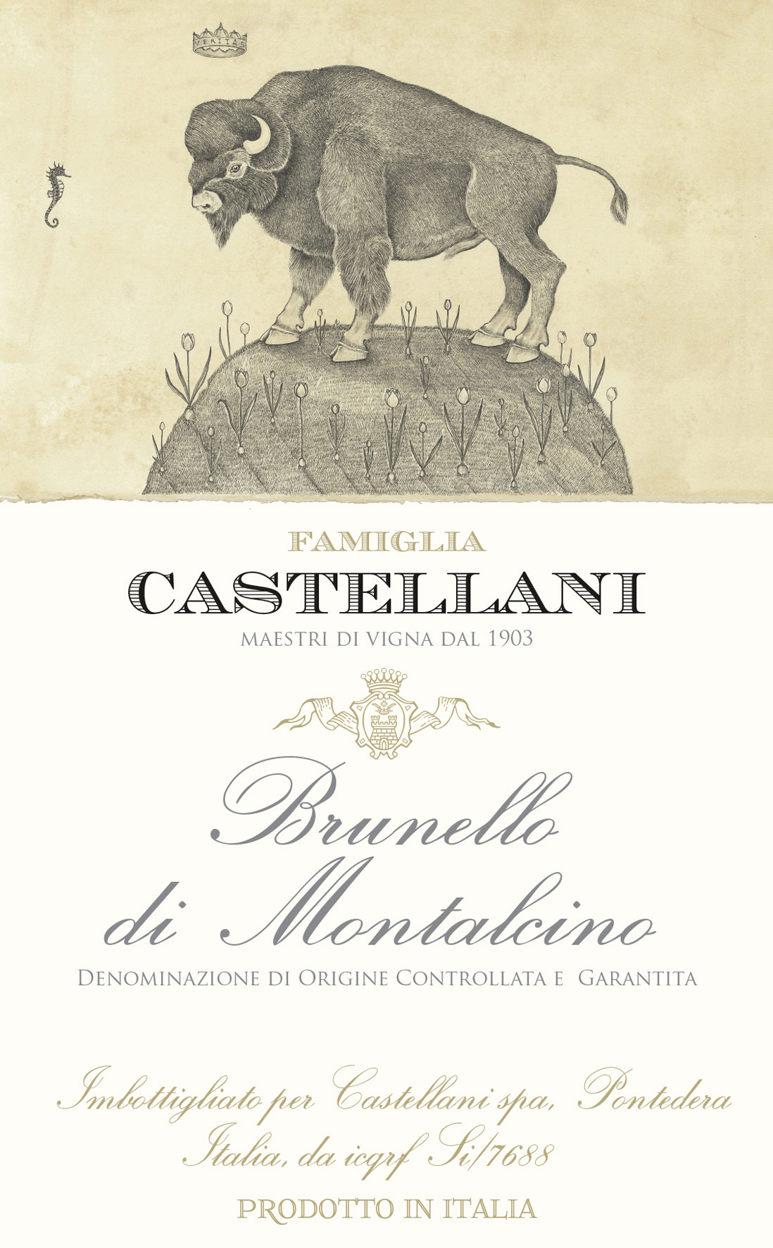 Famiglia Castellani - Collezione Collesano - Brunello Di Montalcino -2x6 Gift Set label