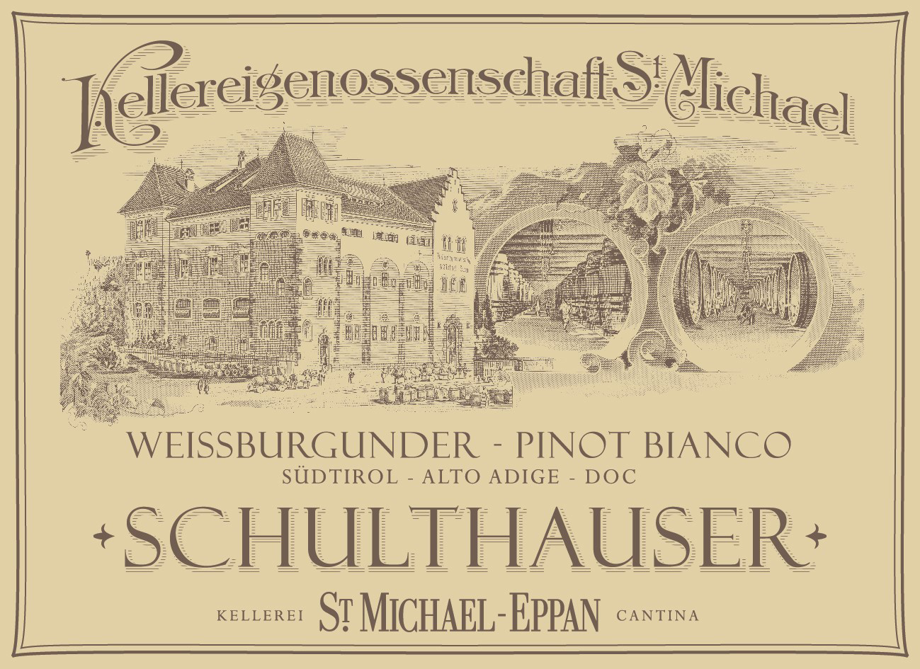 St. Michael-Eppan - Schulthauser - Pinot Bianco label