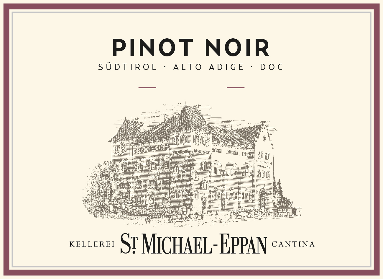 St. Michael-Eppan - Pinot Noir - Südtirol label