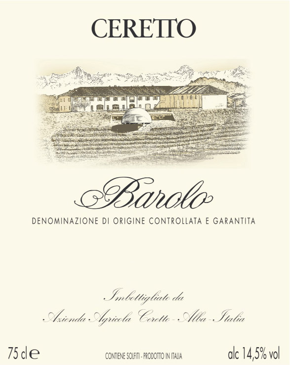 Ceretto - Barolo DOCG label