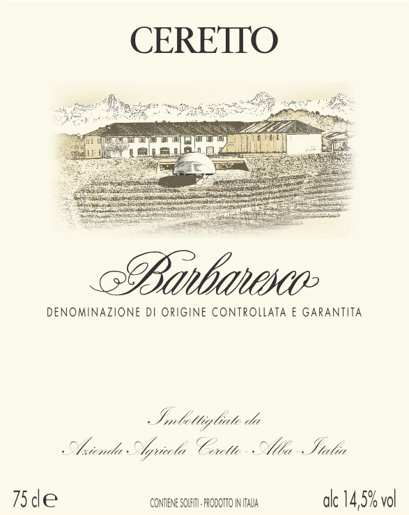 Ceretto - Barbaresco - Nebbiolo label