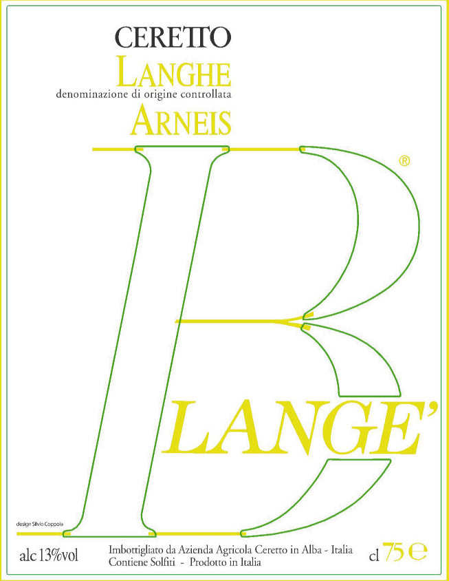 Ceretto - Arneis Langhe Blange label