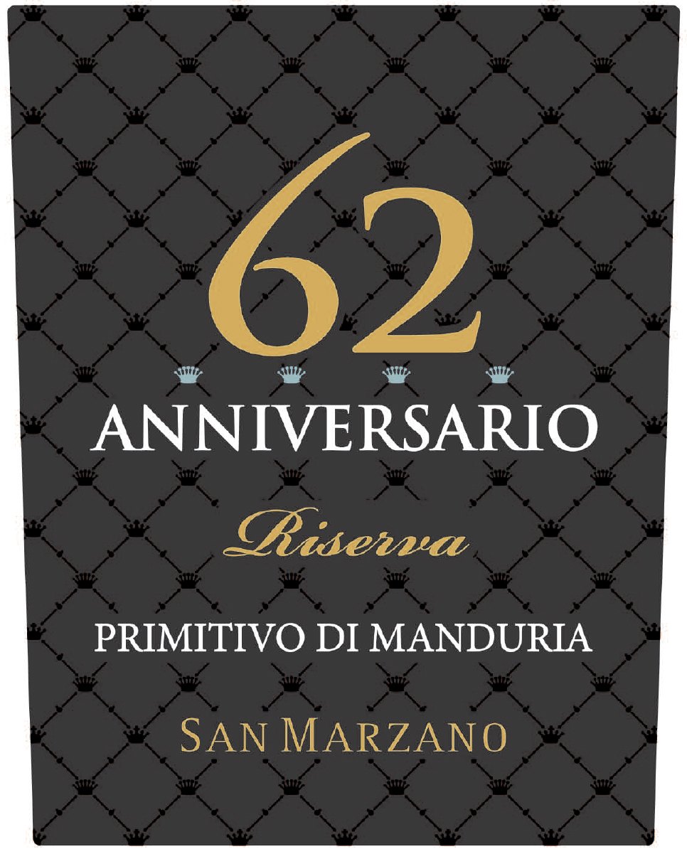 San Marzano - Anniversario 62 - Riserva label