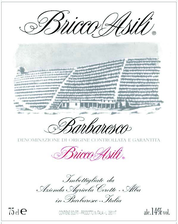 Ceretto - Barbaresco - Bricco Asili label