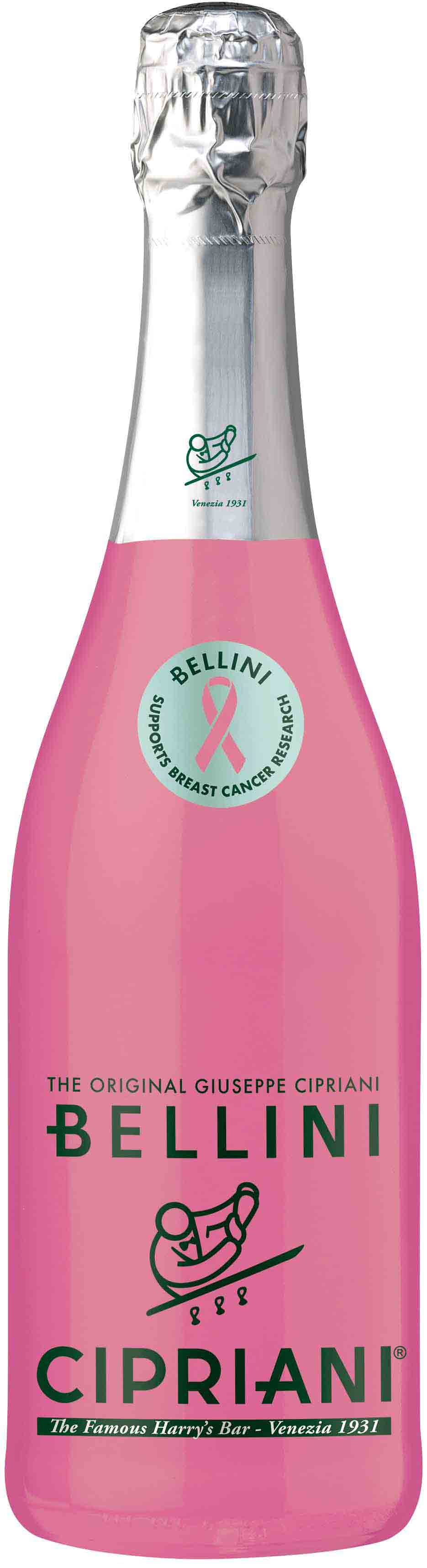 Bellini - Cipriani - Cancer Awareness Limited Edition label