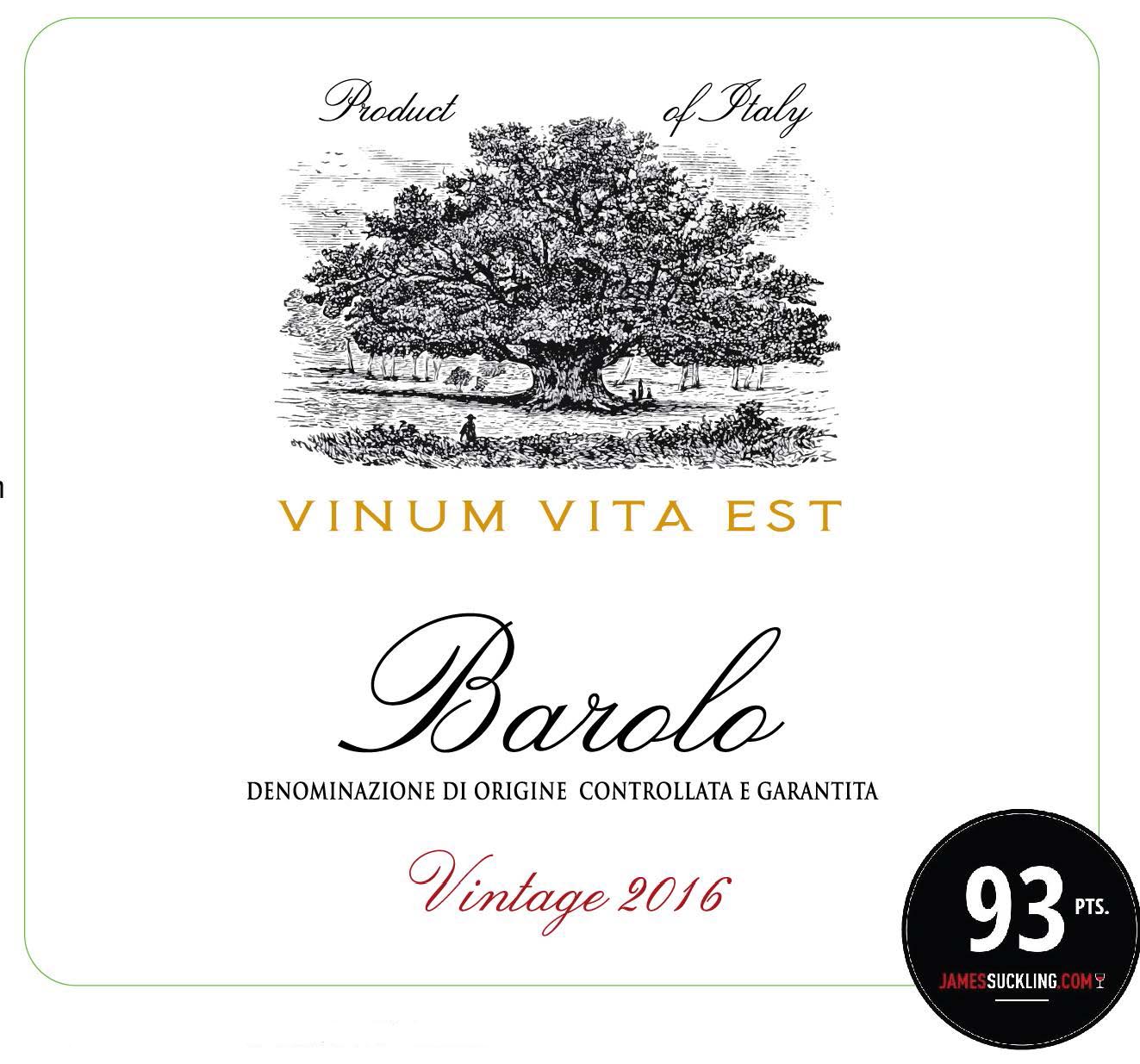 Vinum Vita Est - Barolo label