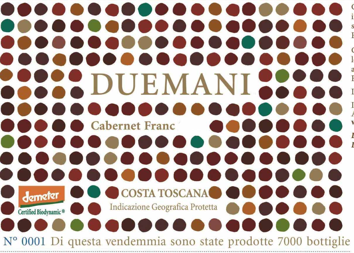 Duemani - Cabernet Franc label
