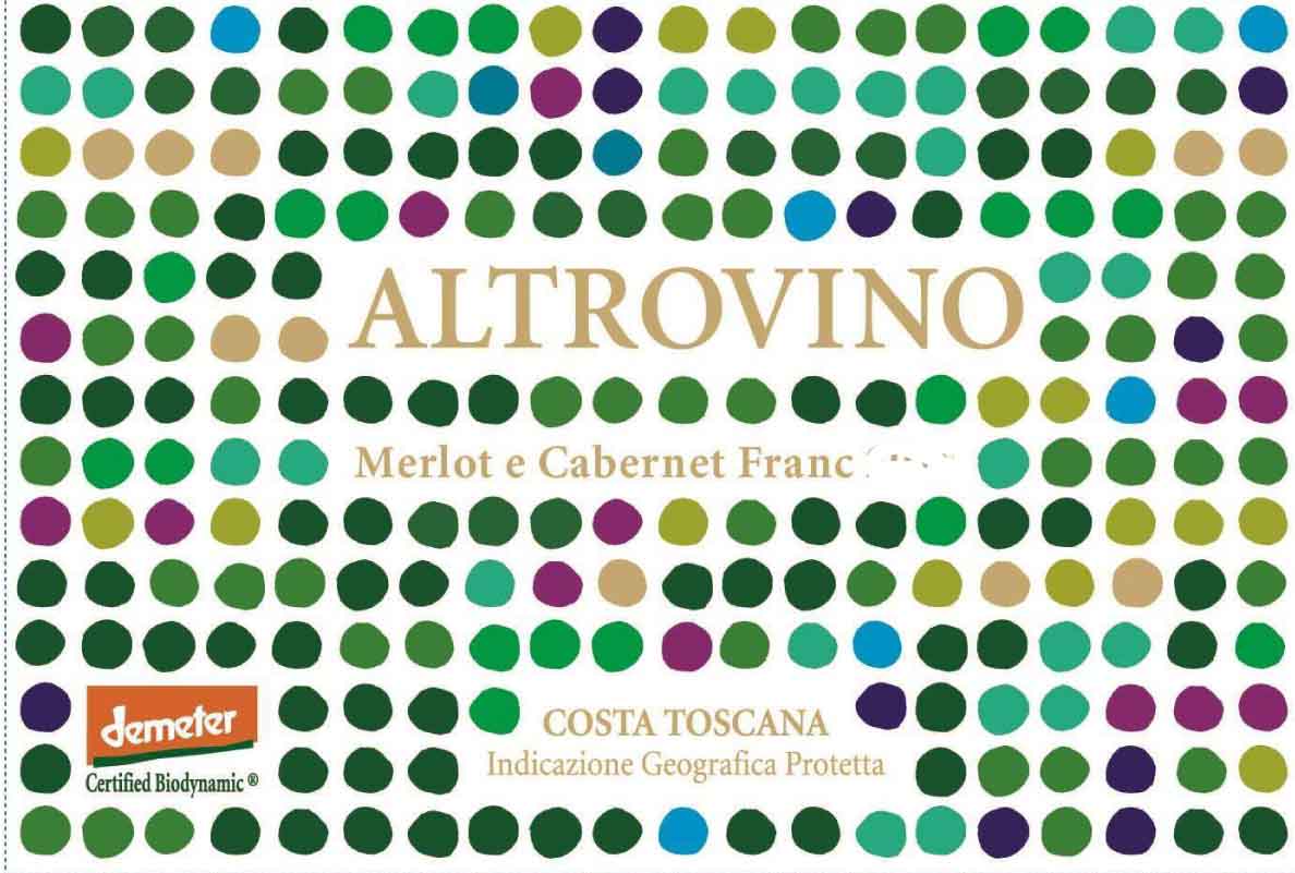 Duemani Altrovino - Merlot e Cabernet Franc label
