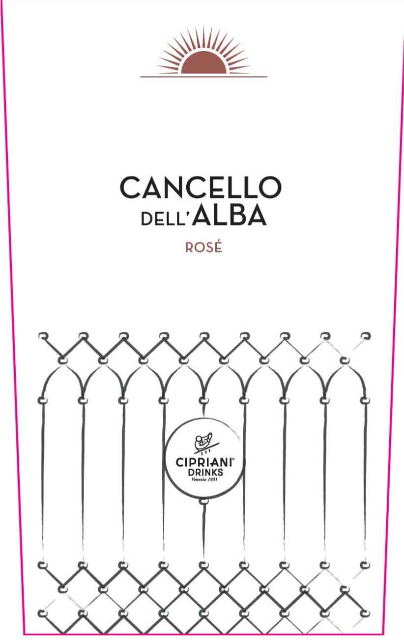 Cancello dell'Alba - Merlot Rose label