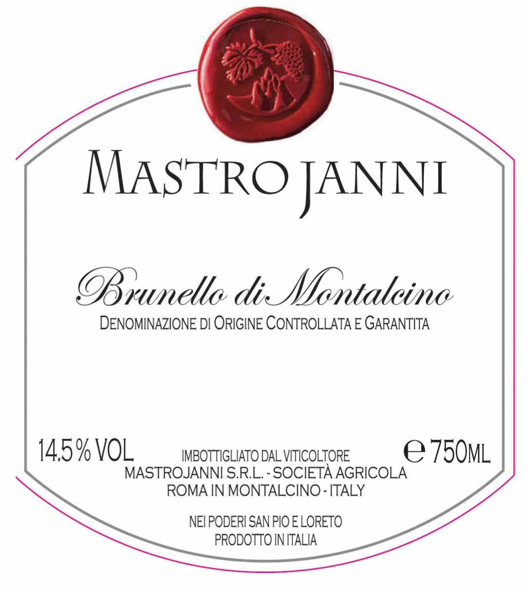 MastroJanni - Brunello di Montalcino DOCG label