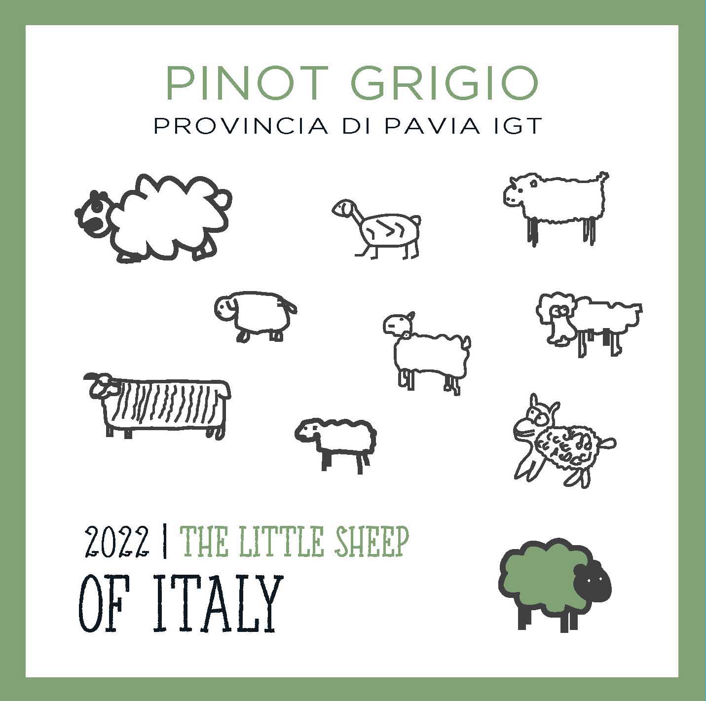 The Little Sheep of Italy - Pinot Grigio label
