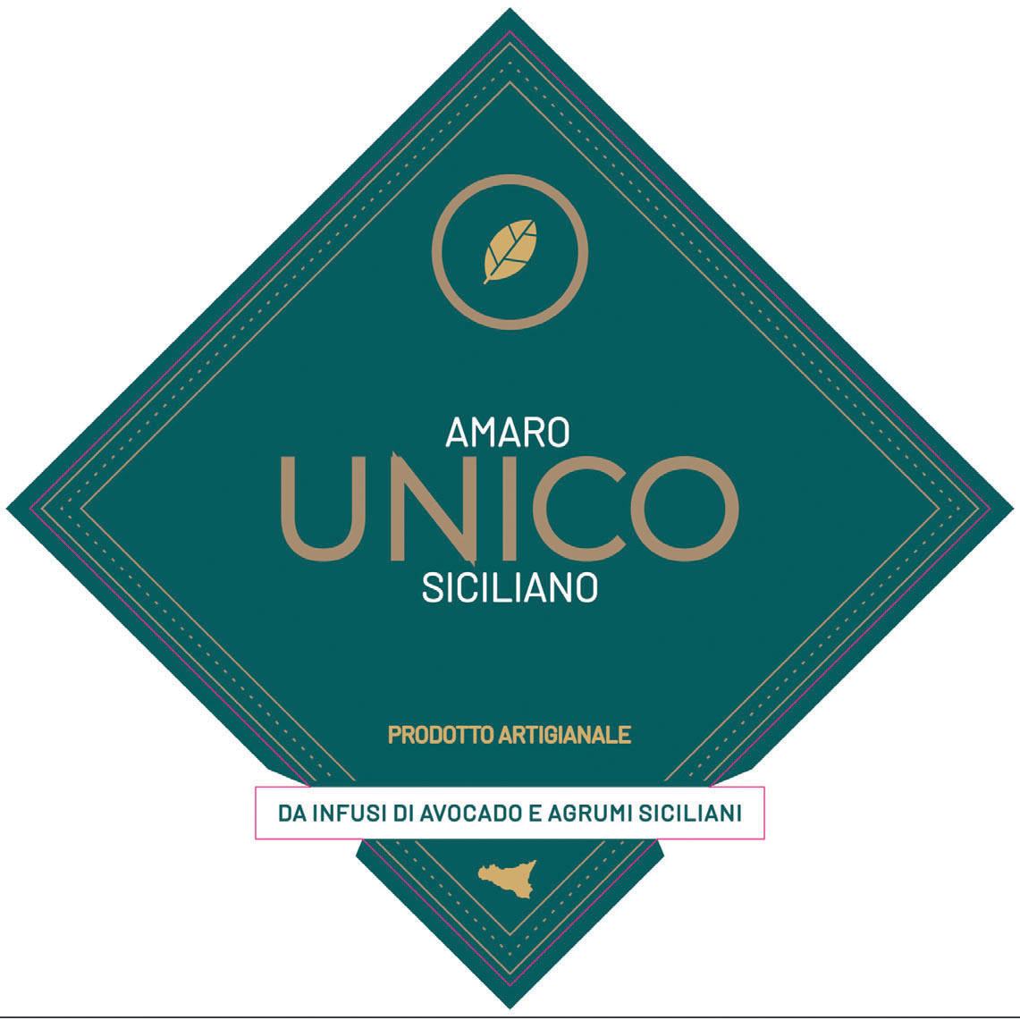 UNICO Amaro Siciliano label