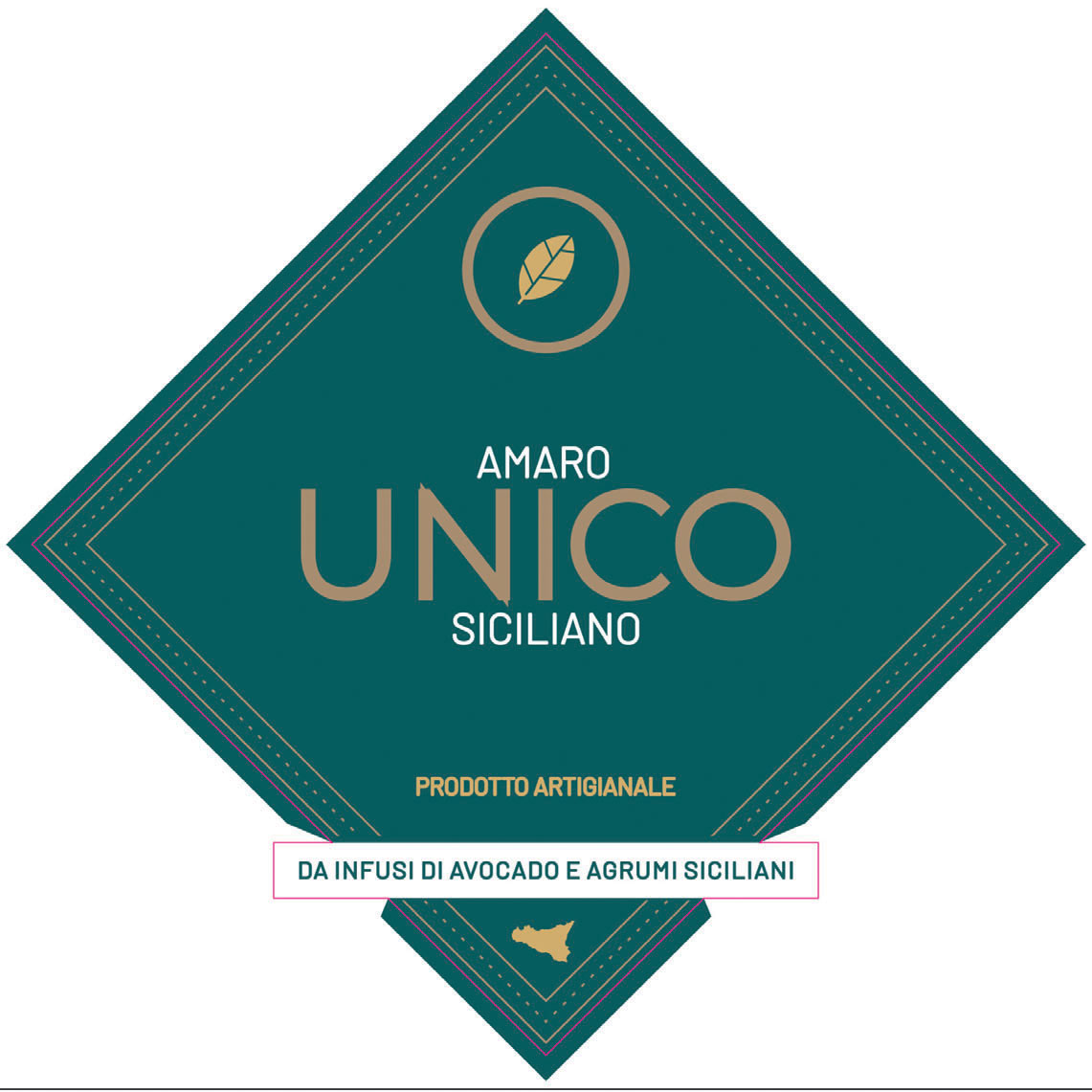 UNICO Amaro Siciliano label