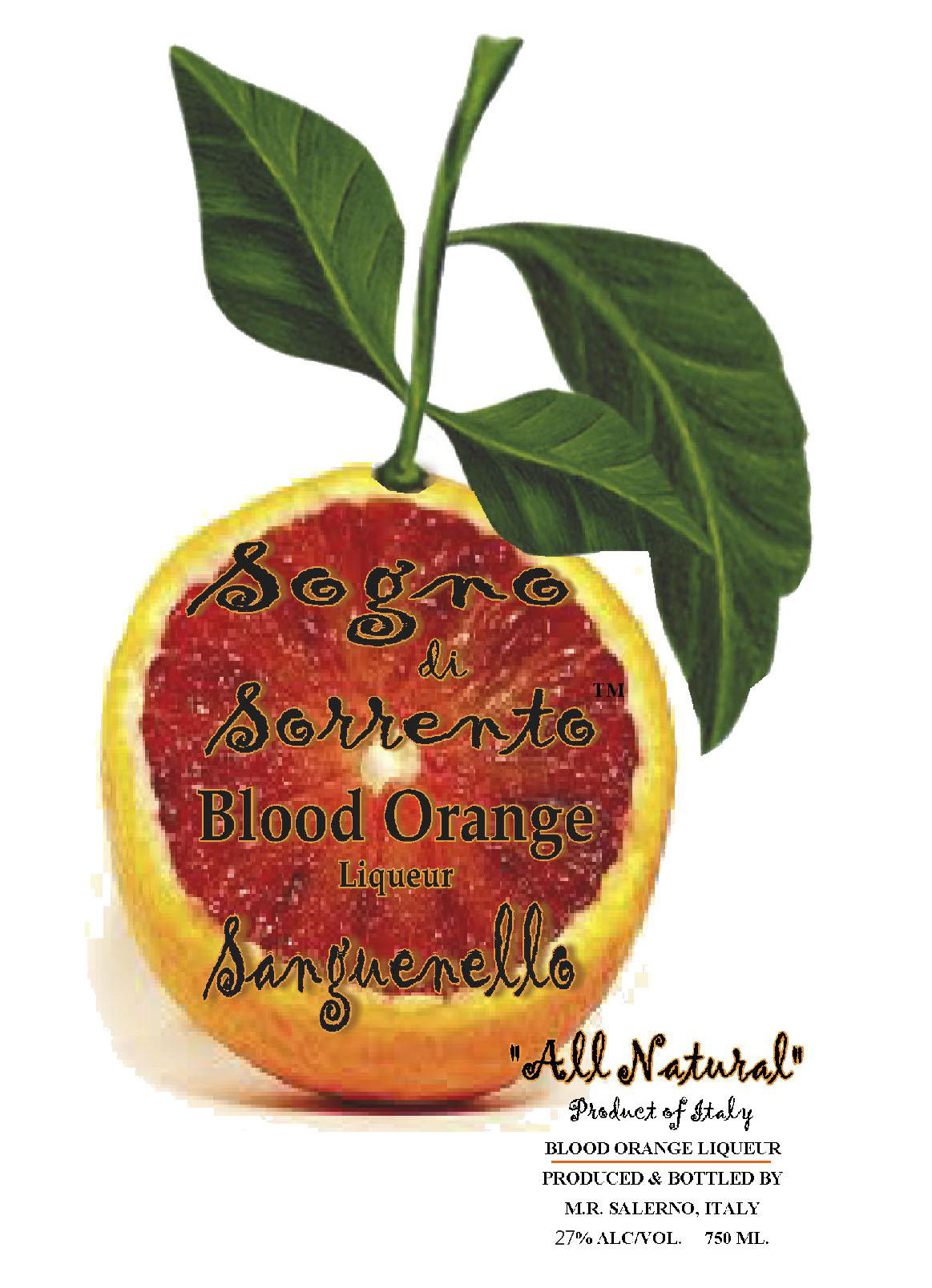 Sogno di Sorrento - Blood Orange label