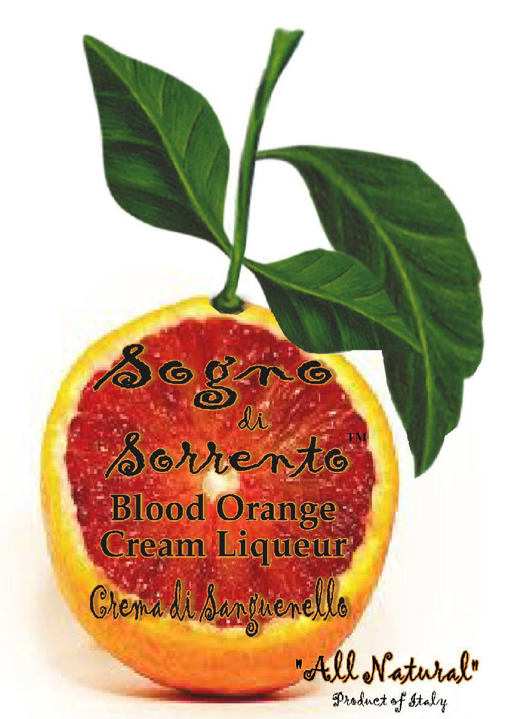 Sogno di Sorrento - Blood Orange Crema di Sanguenello label