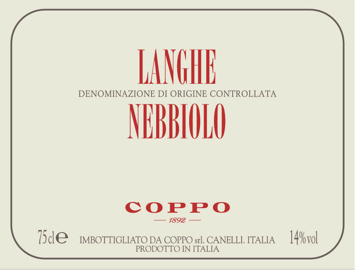 Coppo - Langhe Nebbiolo label