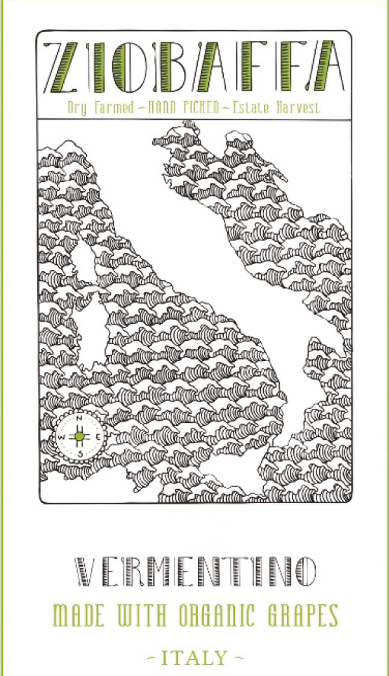 Ziobaffa - Vermentino Toscana IGT label