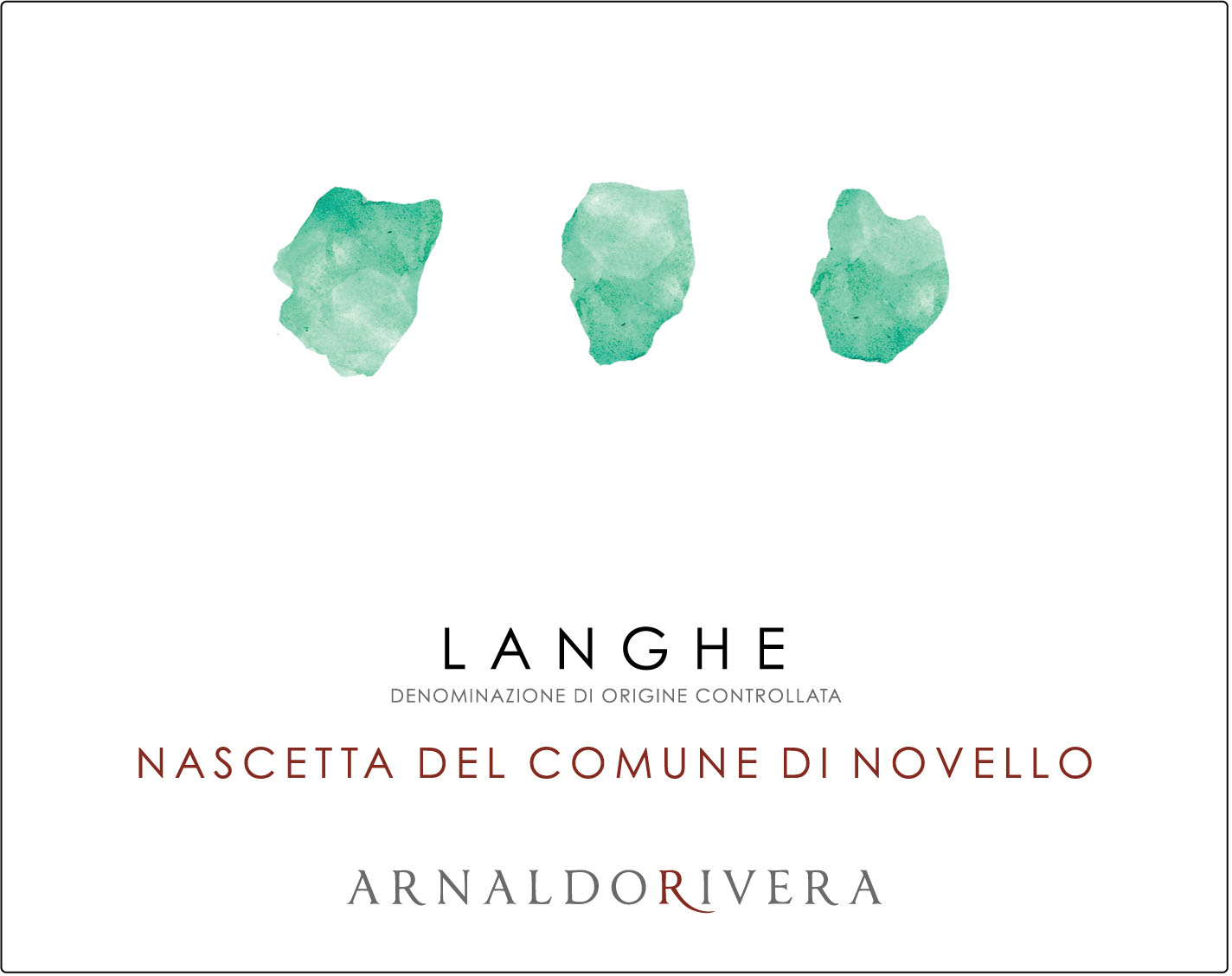 Arnaldo Rivera - Nascetta del Comune Di Novello label